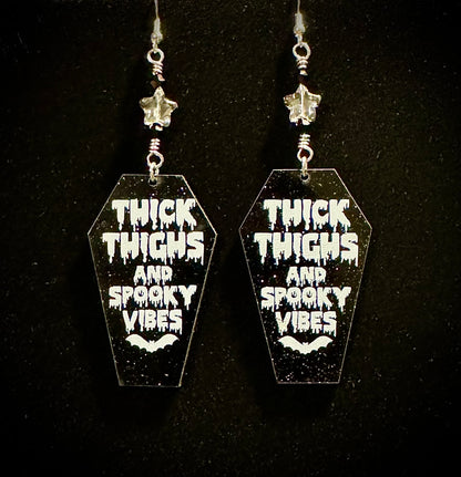 Gothic Coffin Earrings