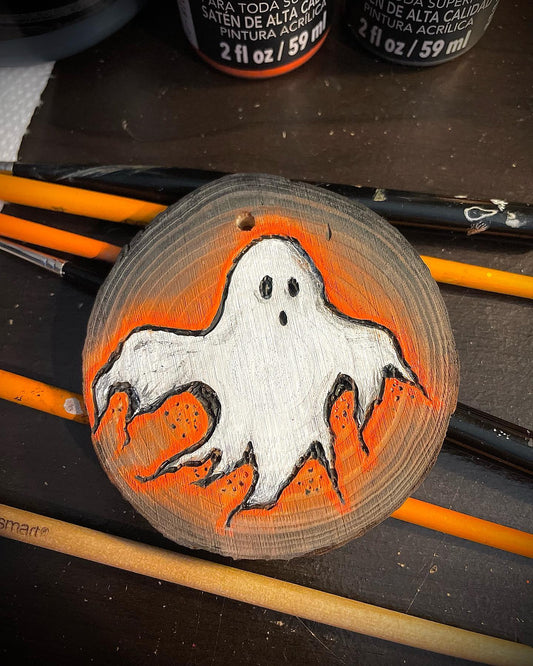 Hand Painted Spooky Ornaments