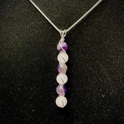 Stone Spiral Necklaces